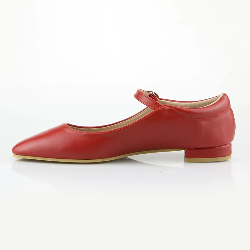Classic Red Mary Jane Flats